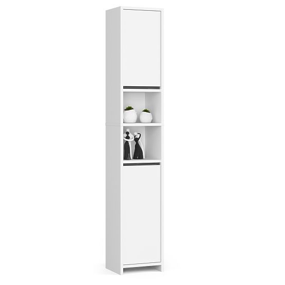 Bathroom Cabinet Uni - White - 2 Doors 2 Compartments