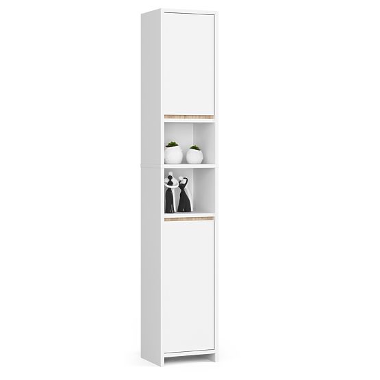 Bathroom Cabinet Uni - White - 2 Doors 2 Compartments
