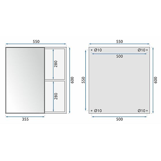 Bathroom Furniture Set with Sink Mario 60 cm Grey