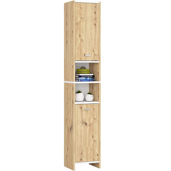 BATHROOM SHELF BETI 2D 2W ARTISAN OAK WHITE