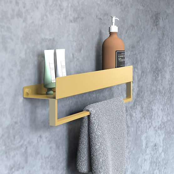 Bathroom Shelf for Bathtub SF01 45cm Brushed Gold