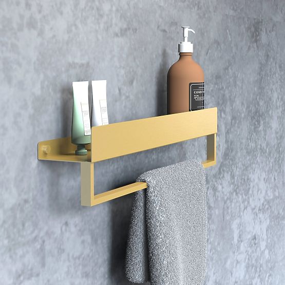 Bathroom Shelf for Bathtub SF01 45cm Brushed Gold