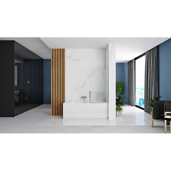 Bathtub Screen Rea Lagos Fix Fixed 70 Chrome