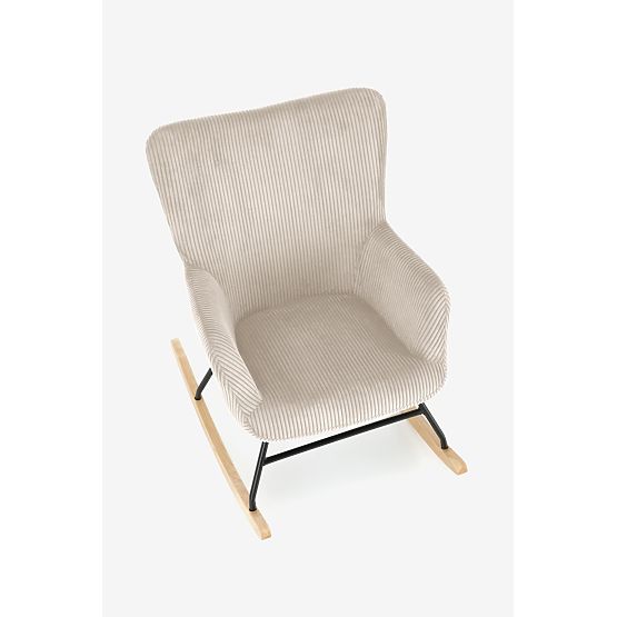 BELMIRO Relaxation Chair with Rocking Function, Cream (1p=1pc)