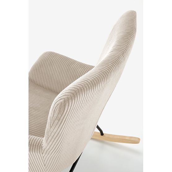 BELMIRO Relaxation Chair with Rocking Function, Cream (1p=1pc)
