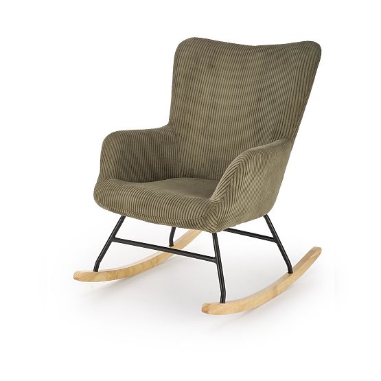 BELMIRO Relaxation Chair with Rocking Function, Olive (1p=1pc)
