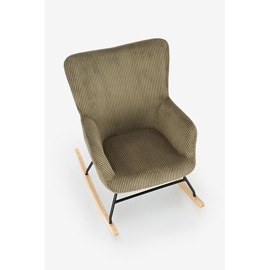 BELMIRO Relaxation Chair with Rocking Function, Olive (1p=1pc)