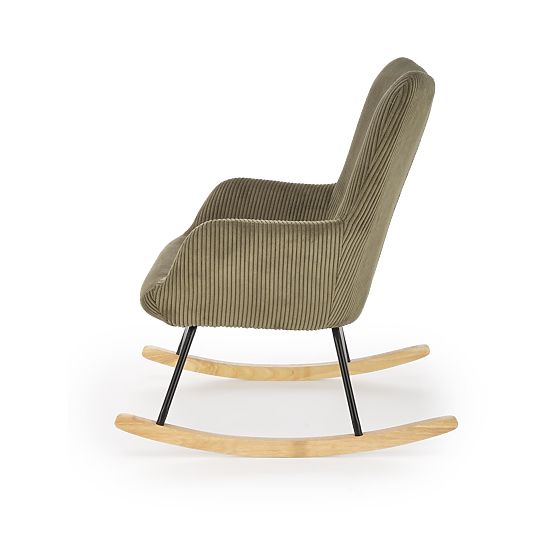 BELMIRO Relaxation Chair with Rocking Function, Olive (1p=1pc)
