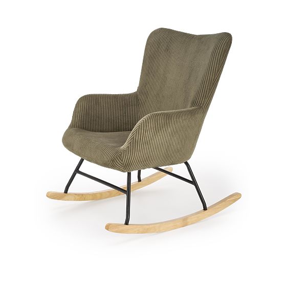 BELMIRO Relaxation Chair with Rocking Function, Olive (1p=1pc)
