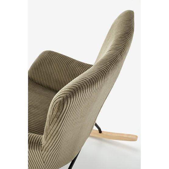 BELMIRO Relaxation Chair with Rocking Function, Olive (1p=1pc)