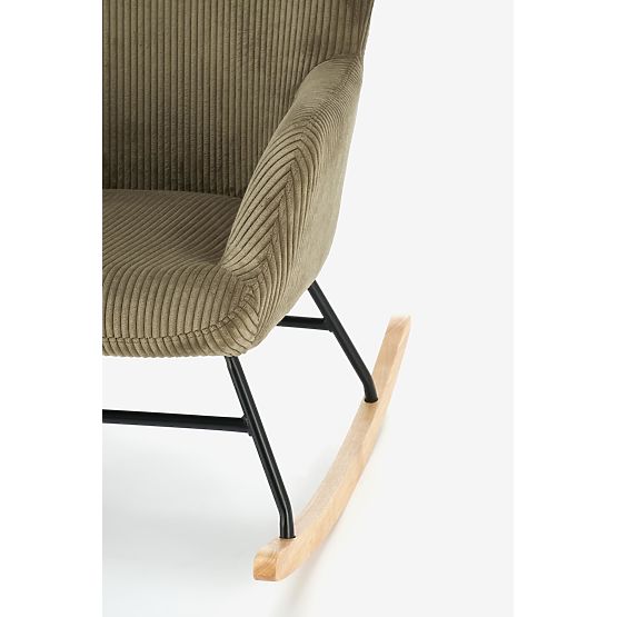 BELMIRO Relaxation Chair with Rocking Function, Olive (1p=1pc)
