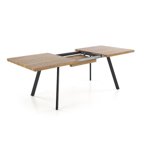 BERLIN Extendable Table 140-180 cm, Top - Walnut, Frame - Black (2p=1pc)