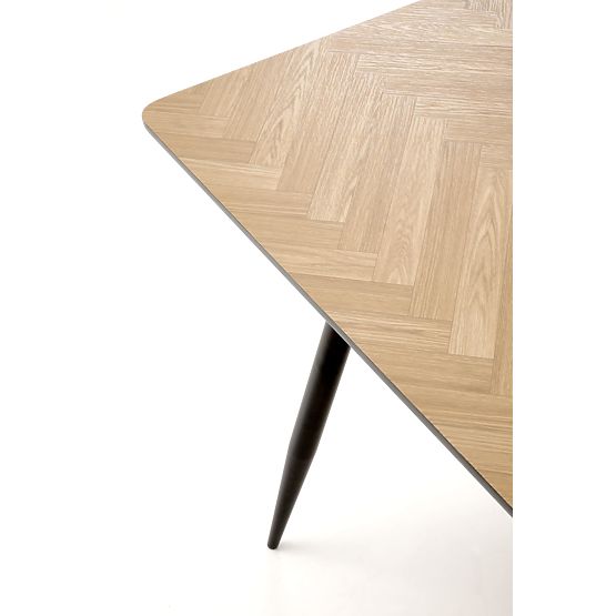 BERTO Table Top - Natural, Leg - Black (2p=1pc)