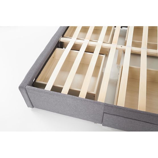 BETINA 160 Bed with Drawers Gray (4p=1pc)