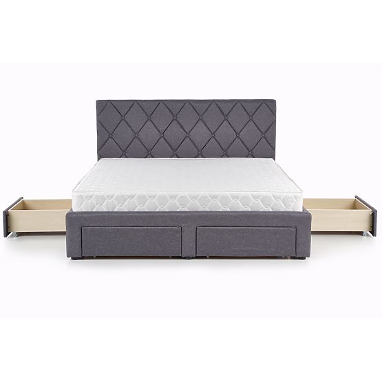 BETINA 160 Bed with Drawers Gray (4p=1pc)