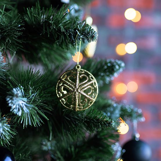 BLACK CHRISTMAS BALLS 100PCS KL-21X04