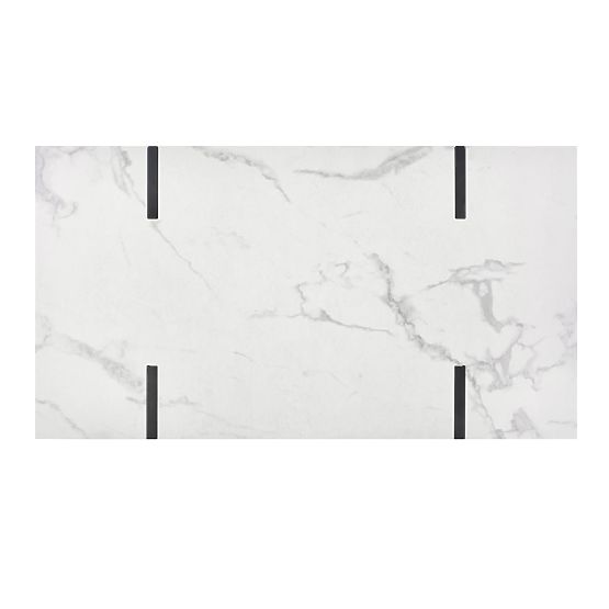 BLANCA Coffee Table White Marble - Black (1p=1pc)