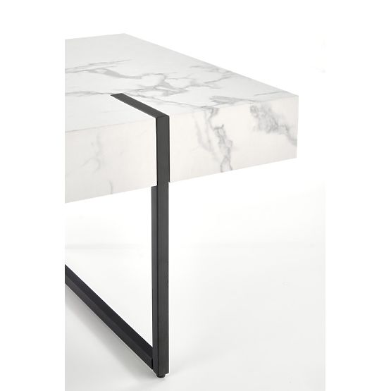 BLANCA Coffee Table White Marble - Black (1p=1pc)