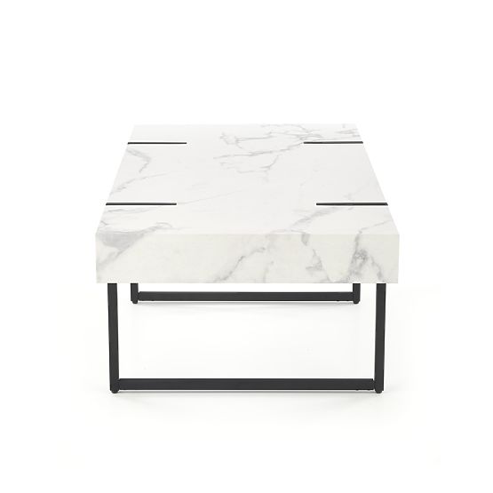 BLANCA Coffee Table White Marble - Black (1p=1pc)