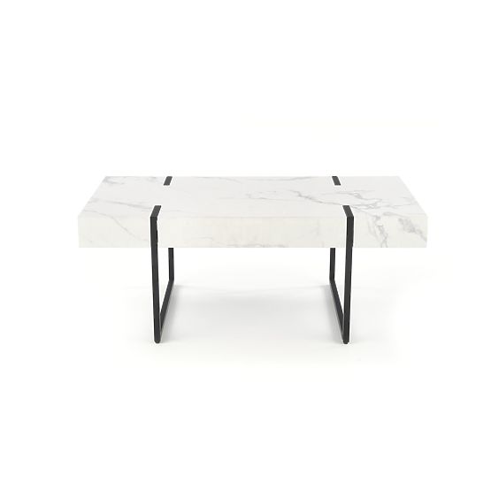 BLANCA Coffee Table White Marble - Black (1p=1pc)