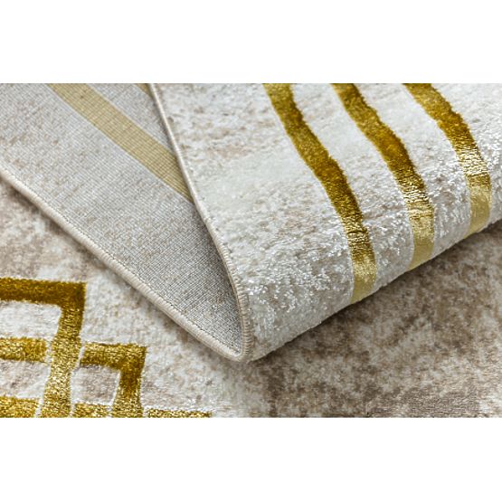 BLISS Z203AZ137 Rug Cream / Gold - Frame, Greek, Modern, Structural