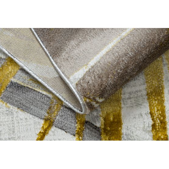 BLISS Z217AZ276 Carpet Gold / Gray - Palm Leaves, Modern, Textured