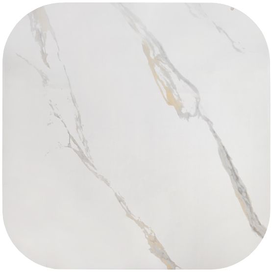 BORNA Coffee Table White Marble Surface (1p=1pc)