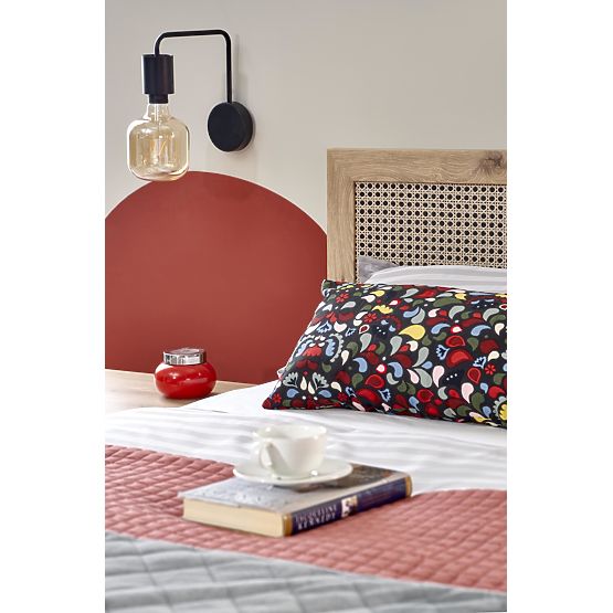 BORNEO LOZ-160 Bed 160 Artisan Oak/Black (4p=1pc)