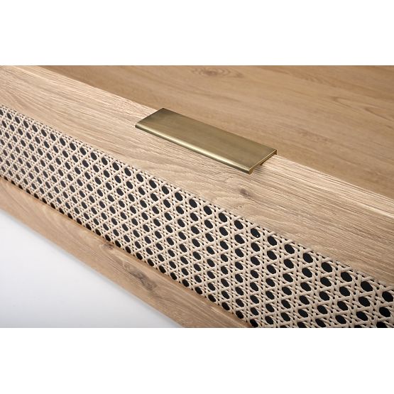 BORNEO LOZ-160 Bed 160 Artisan Oak/Black (4p=1pc)