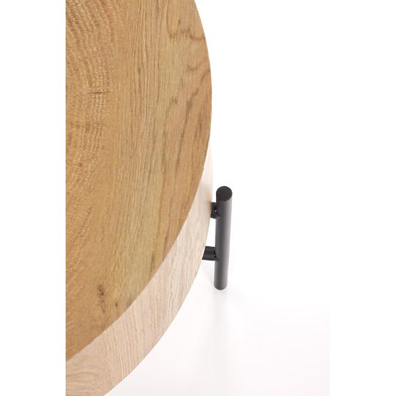 BROOKLYN-S Coffee Table Natural Oak/Black (1p=1pc)