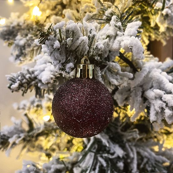 BROWN CHRISTMAS BALLS 34 PCS SYSD1688-038