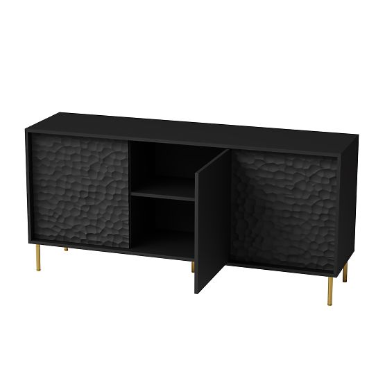 BULLET KM-1 Black Dresser, Legs: Gold (2P=1PC)