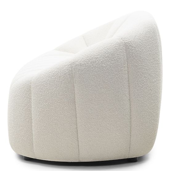 Caballo Living Room Sofa for 2 People, Light Beige, Rounded Shape