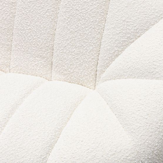 Caballo Living Room Sofa for 2 People, Light Beige, Rounded Shape