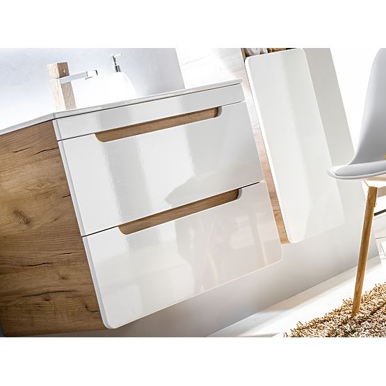 Cabinet for countertop sink 60 cm 2 drawers