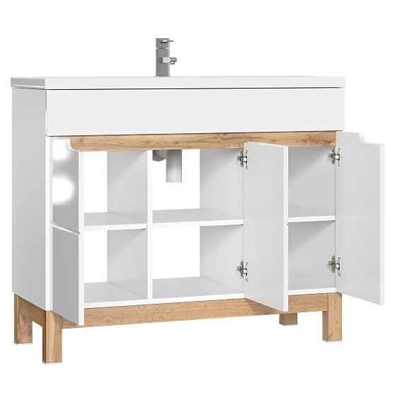 Cabinet Under Sink 100 cm 3 Doors