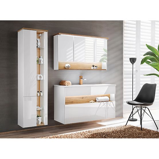 Cabinet with Mirror 120 cm 3 Doors