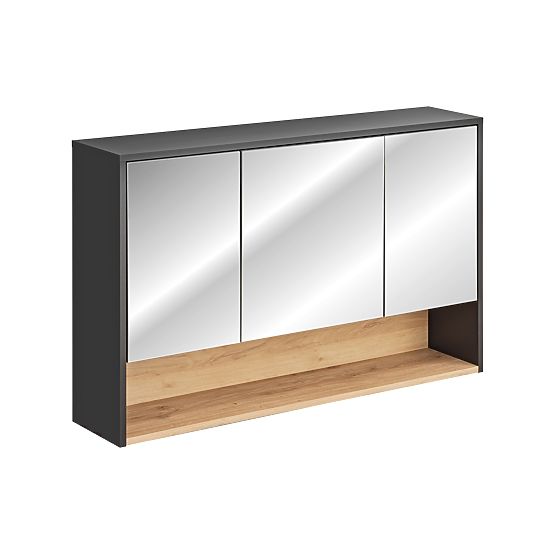 Cabinet with Mirror 120cm 3 Doors