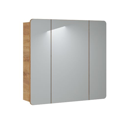 Cabinet with Mirror 80cm 3 Doors