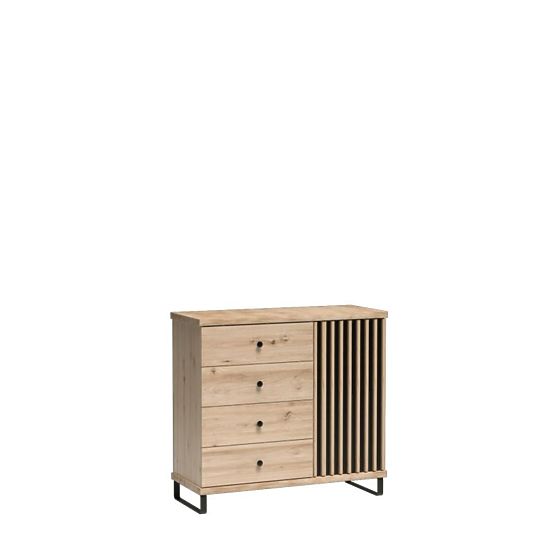 CALI Dresser with Drawers, C5 Artisan Slats