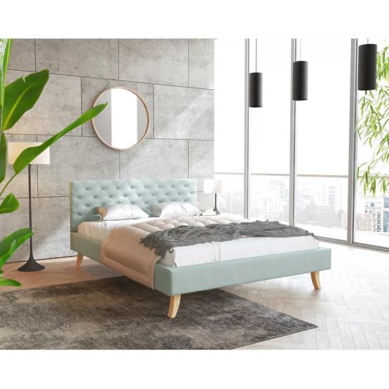 California upholstered bed 180 x 200 cm - mint