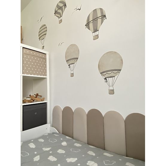 Obluček upholstered panel - beige