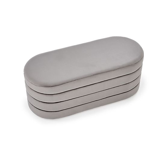 CALPI Bench with Storage, Gray (1p=1pc)