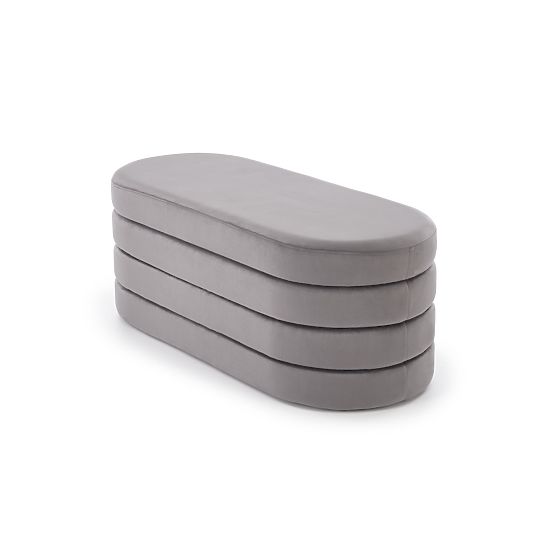 CALPI Bench with Storage, Gray (1p=1pc)