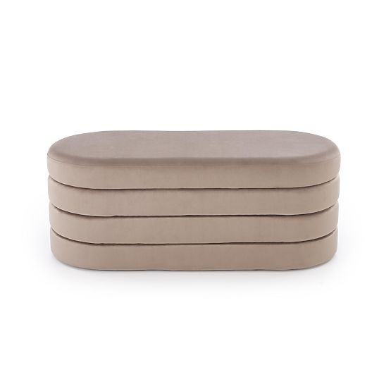 CALPI bench with storage space, beige (1p=1pc)