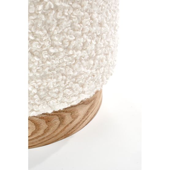 CANCUN Set of 2 Poufs, Cream/Natural (1p=1set)