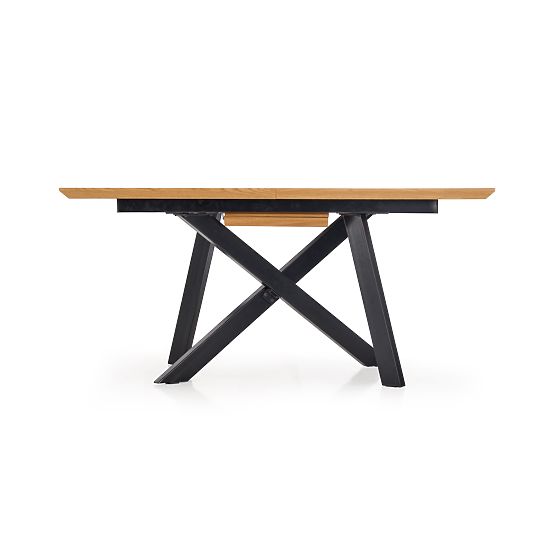 CAPITAL Table 160-200 cm, Golden Oak / Black (2p=1pc)