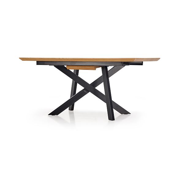 CAPITAL Table 160-200 cm, Golden Oak / Black (2p=1pc)