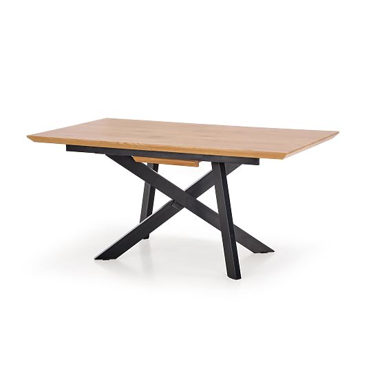 CAPITAL Table 160-200 cm, Golden Oak / Black (2p=1pc)
