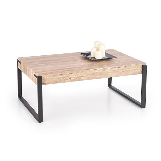 CAPRI Coffee Table Oak San Remo / Black (1p=1pc)